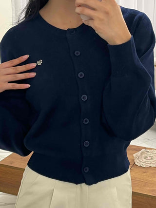 Campus Look Pendant Semi-Loose Fit Cardigan