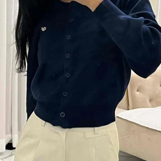 Campus Look Pendant Semi-Loose Fit Cardigan