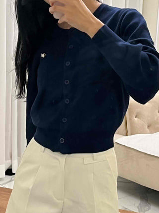 Campus Look Pendant Semi-Loose Fit Cardigan