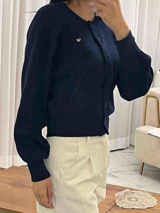 Campus Look Pendant Semi-Loose Fit Cardigan