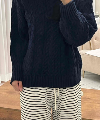 Striped Drawstring Wide Training Pants