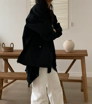Vika String Collar Wind Blouson