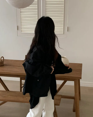 Vika String Collar Wind Blouson