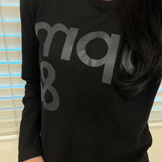 Sporty Print Slim Fit Round Neck Long Sleeve Tee