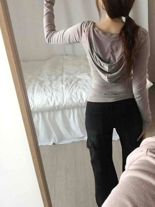 Y2K Style Low-Rise Cargo Flare Denim Pants