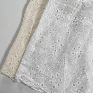 Resol punched blouse layered dress