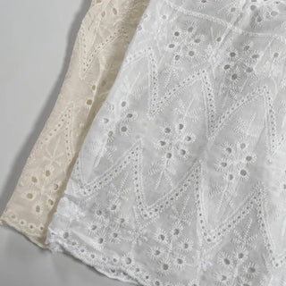 Resol punched blouse layered dress