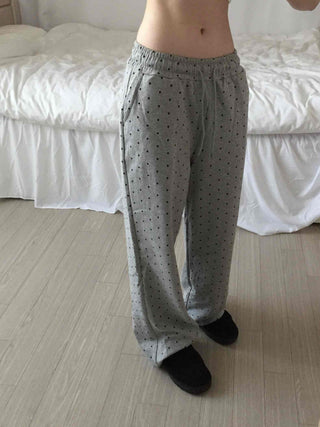 Cozy Homewear Dot String Jogger Training Pants