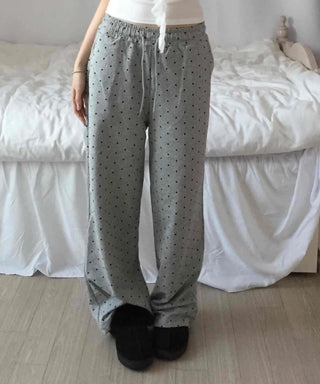 Cozy Homewear Dot String Jogger Training Pants