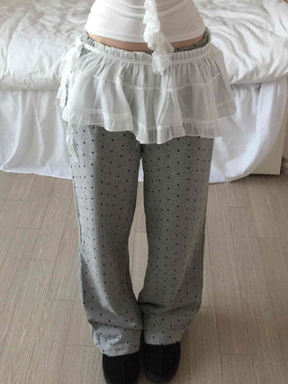 Cozy Homewear Dot String Jogger Training Pants
