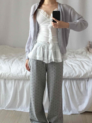 Cozy Homewear Dot String Jogger Training Pants