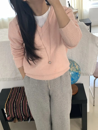 Soft Touch Cozy Fit V-Neck Knit