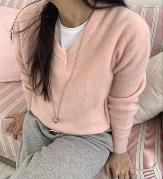 Soft Touch Cozy Fit V-Neck Knit