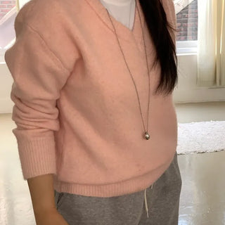 Soft Touch Cozy Fit V-Neck Knit