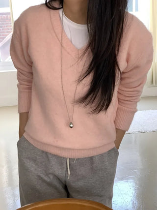 Soft Touch Cozy Fit V-Neck Knit