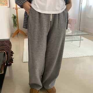 Cozy Fleece-Lined Loose Fit Jogger Training Pants