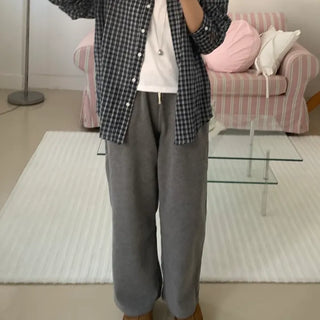 Cozy Fleece-Lined Loose Fit Jogger Training Pants