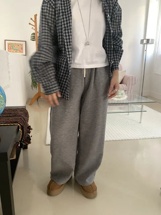 Cozy Fleece-Lined Loose Fit Jogger Training Pants