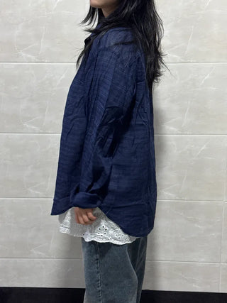 Ruben Check Long Sleeve Flowy Fit Long Sleeve Shirt