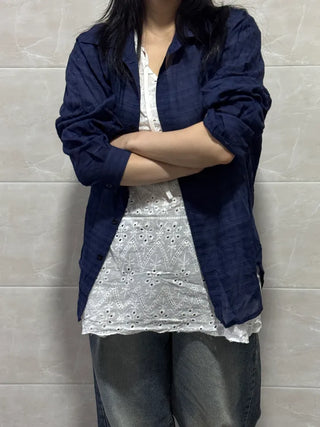 Ruben Check Long Sleeve Flowy Fit Long Sleeve Shirt