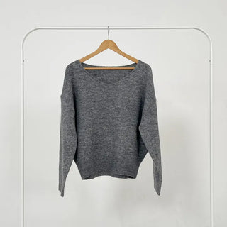 Mako Daily Loose Fit V-Neck Knit