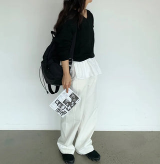 Mako Daily Loose Fit V-Neck Knit