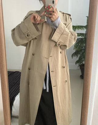 Classic Oversized Double Button Trench Coat
