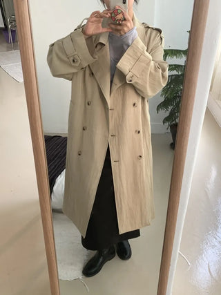 Classic Oversized Double Button Trench Coat