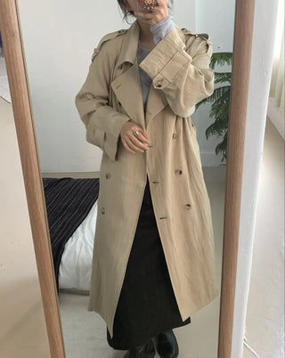 Classic Oversized Double Button Trench Coat