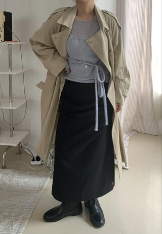Classic Oversized Double Button Trench Coat