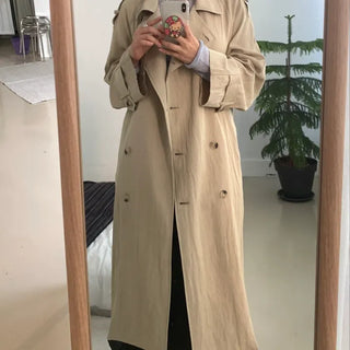 Classic Oversized Double Button Trench Coat