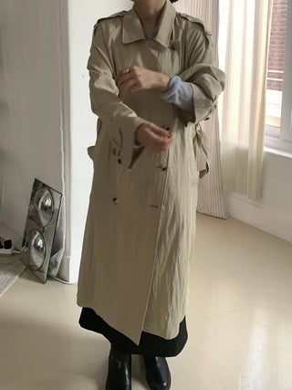 Classic Oversized Double Button Trench Coat
