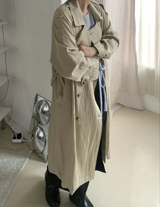 Classic Oversized Double Button Trench Coat