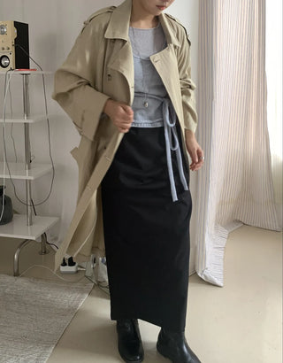 Classic Oversized Double Button Trench Coat