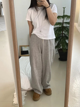 Daily Loose Fit Center Point Fleece-Lined Wide Training Pants