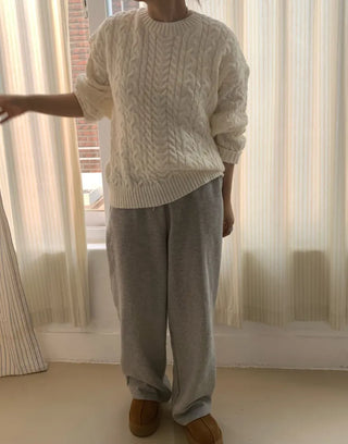 Daily Loose Fit Center Point Fleece-Lined Wide Training Pants