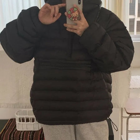 Volumi Hooded Oversized Short Padded Jacket