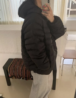 Volumi Hooded Oversized Short Padded Jacket
