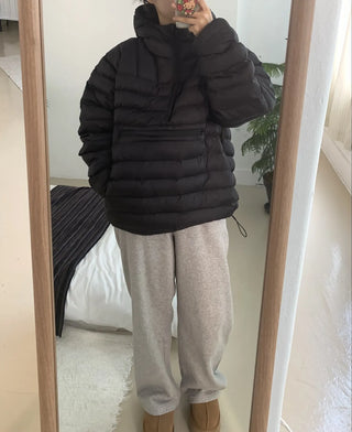 Volumi Hooded Oversized Short Padded Jacket