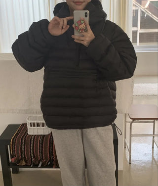 Volumi Hooded Oversized Short Padded Jacket