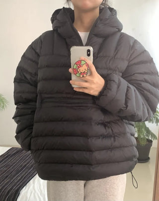 Volumi Hooded Oversized Short Padded Jacket