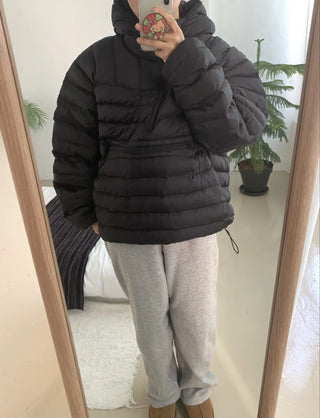 Volumi Hooded Oversized Short Padded Jacket