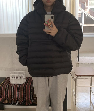 Volumi Hooded Oversized Short Padded Jacket