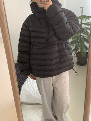 Volumi Hooded Oversized Short Padded Jacket