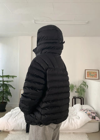 Volumi Hooded Oversized Short Padded Jacket