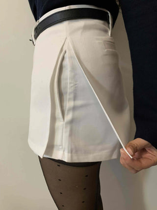 Classic Belt Detail Slim Fit Mini Skirt