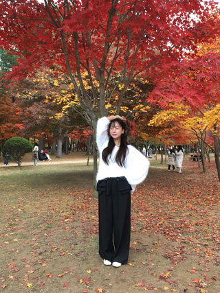 Unique Wide Skirt Slacks