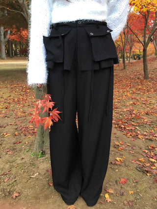Unique Wide Skirt Slacks