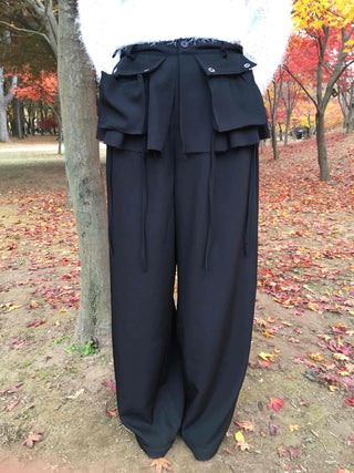 Unique Wide Skirt Slacks