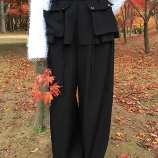 Unique Wide Skirt Slacks